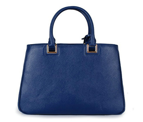 2016 Bow Tote Borse Prada Saffiano BN2244 Royal Blu Vitello