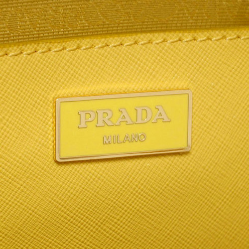 2016 Saffiano Borse Prada Due maniglia BL0837 Giallo  Albicocca Cuo