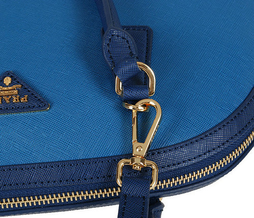 2016 Prada Saffiano Tote 6628 Royal Blu  Blu Skin