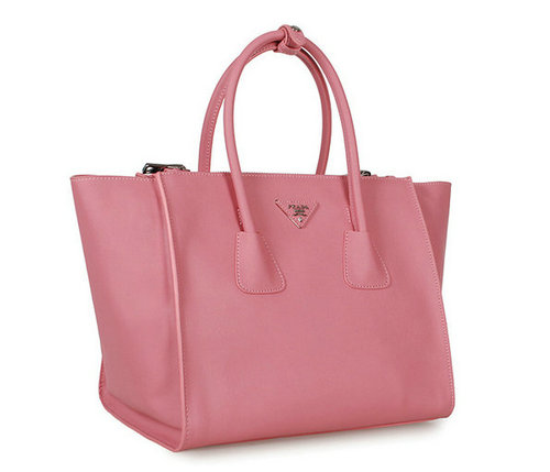 Prada Glace Vitello Tote BN2619 a Cerise Rosa