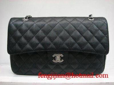 Chanel Marble 2.55 Double Flap Handbag 1113 Black