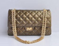 Chanel 2.55 Series Falp Bag Bronze with Gold Chain 30226