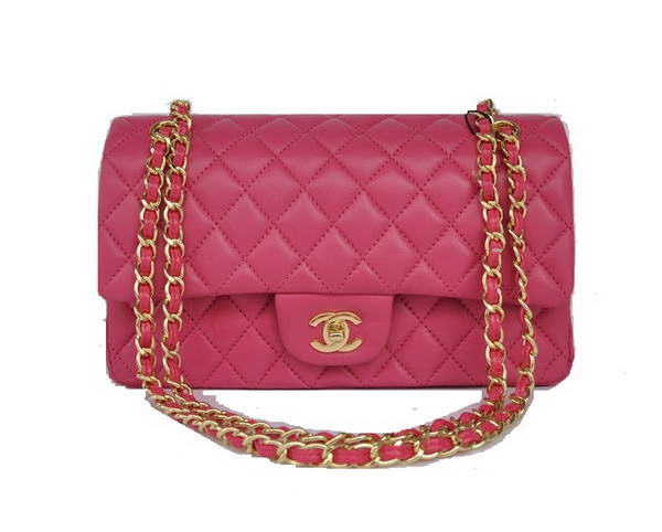 Cheap Chanel 2.55 Series Flap Bag 1112 Rose Sheepskin Leather Golden Hardware