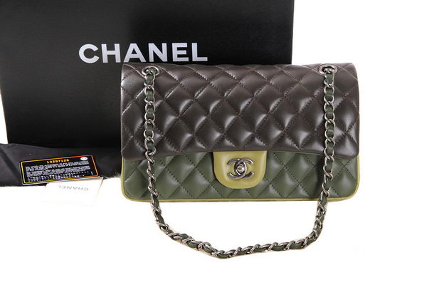 Chanel 2.55 Series Original Leather Classic Flap Bag A01112 Green