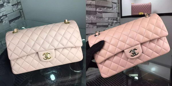 Chanel 2.55 Series Flap Bag Lambskin Leather A5024 Pink