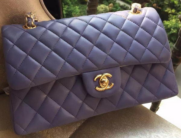 Chanel 2.55 Series Flap Bag Lavender Original Leather A01112 Gold