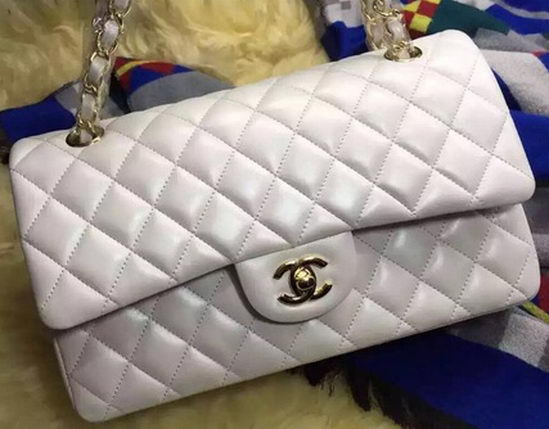 Chanel 2.55 Series Flap Bag Original Sheepskin Leather A09765 OffWhite