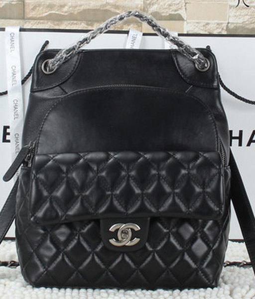 Chanel Backpack Calfskin Leather CHA92291 Black