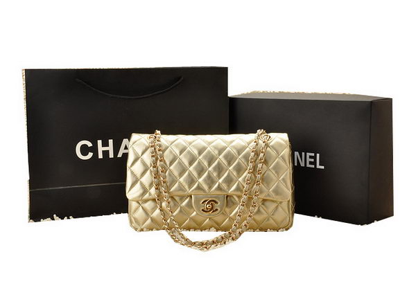 Chanel Classic Flap Bag 2.55 Series Sheepskin Leather CHA1112 Gold