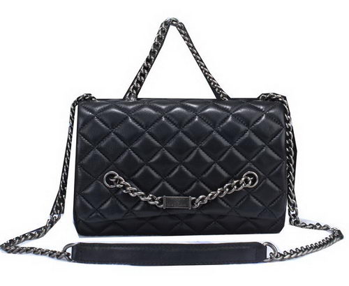 Chanel Sheepskin Leather Flap Bags A67233 Black