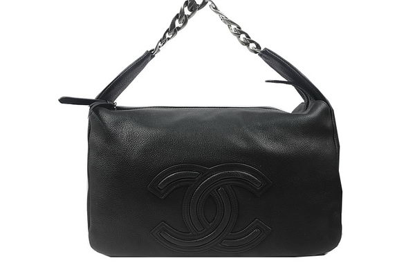 Chanel Top Original Leather Hobo Bag A92170 Black