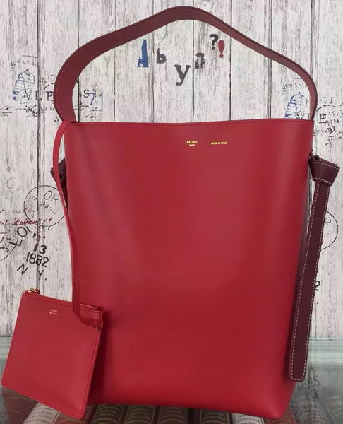 CELINE ritorto Cabas Bag C16211 Red & Orange