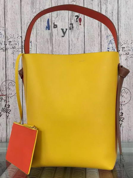 CELINE ritorto Cabas Bag C16211 giallo e arancione