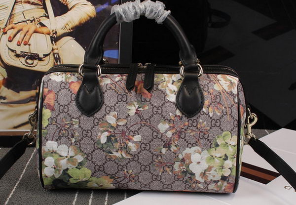 Gucci Blooms GG Supreme Top Handle Bag 409529 Black