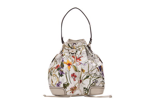 Gucci GG Drawstring Sling Shoulder Bag 179019 White