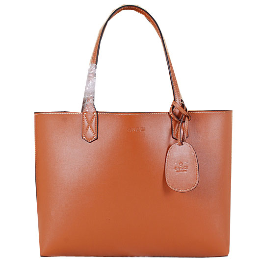 Gucci Reversible GG Leather Tote Bag 368568 Wheat