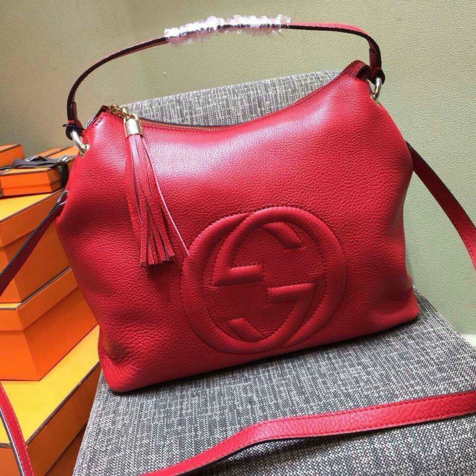 Gucci Soho Original Leather 408825 Red