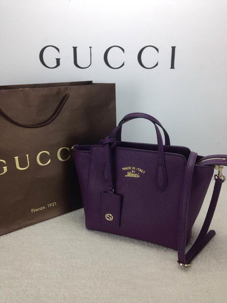 Gucci Swing mini Leather Top Handle Bag 368827 Violet