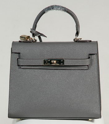 Hermes Kelly 25cm Tote Bag Togo Leather K2138 Grey