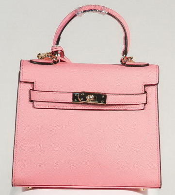 Hermes Kelly 25cm Tote Bag Togo Leather K2138 Pink