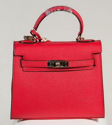 Hermes Kelly 25cm Tote Bag Togo Leather K2138 Red