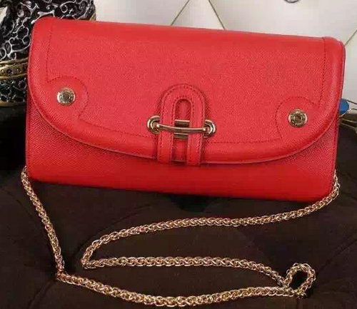 Hermes Passe-Guide Shoulder Bag Calfskin Leather H33225 Red