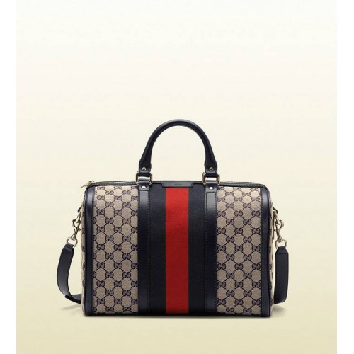 Gucci Annata Tela Boston Borsa Outlet Napoli