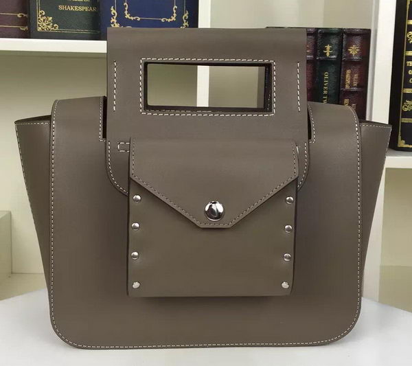 CELINE Square Handbag Original Leather C28833 Grey