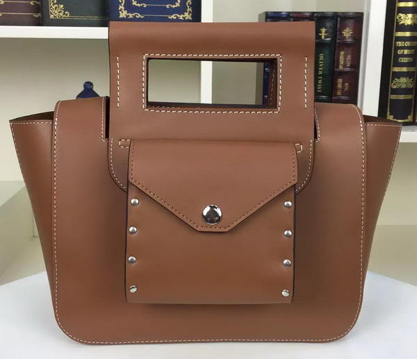 CELINE Square Handbag Original Leather C28833 Khaki