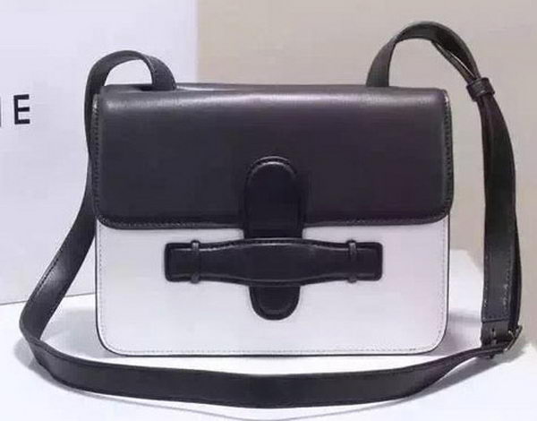 CELINE Symmetrical Bag in Original Leather C774423 Black&White