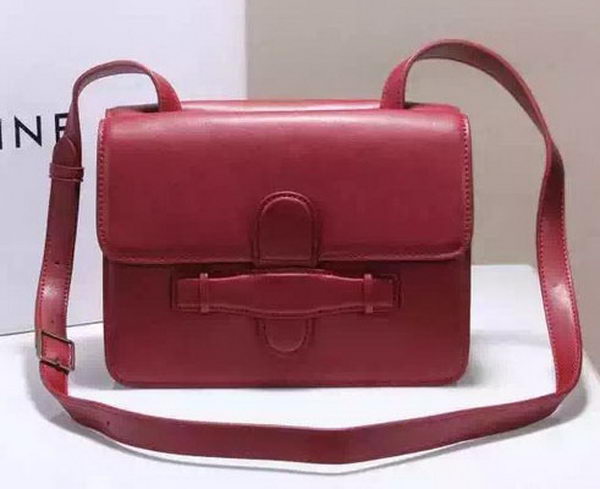 CELINE Symmetrical Bag in Original Leather C774423 Burgundy