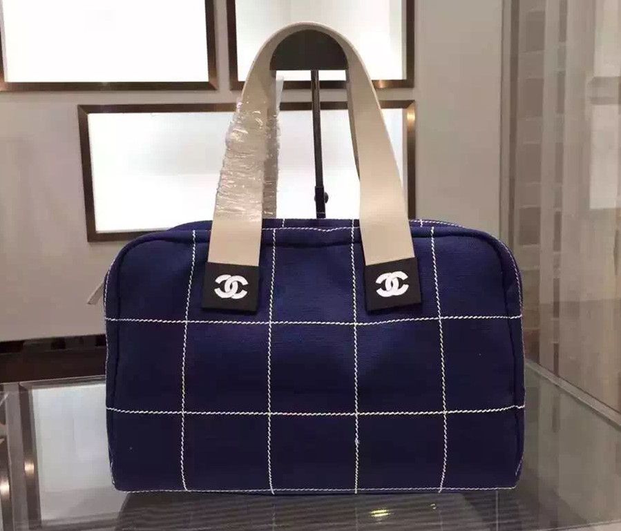 borse Chanel Bowling Shopping Tote Blu Autunno Inverno /