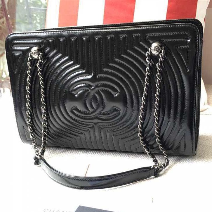 Chanel Piccola geometrica Wa borse x y vitello spalla di acquisto Nero /