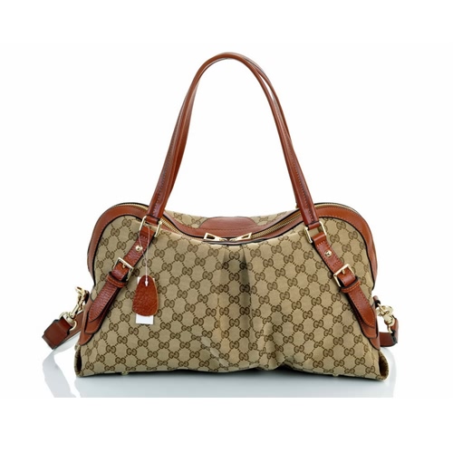 Gucci Borse 2016 Nuovo Arrivo Canvas Marrone Catania negozi NhhUJ2253807