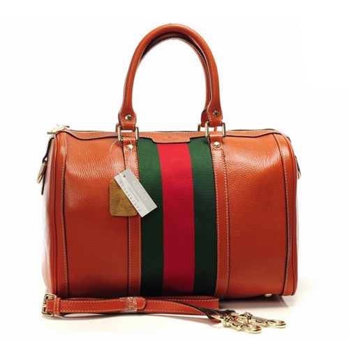 Gucci Borse 2016 Nuovo Arrivo Pelle Arancione Sito web lGVbA4493456