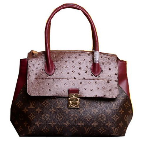 Louis Vuitton in pelle preziosa Majestueux Borsa M42963 Vino