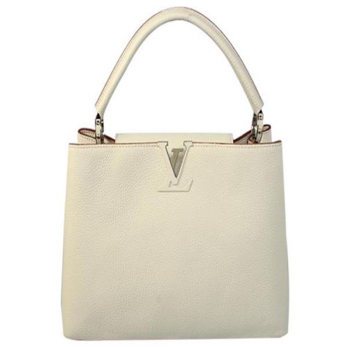 LOUIS VUITTON M48865 CAPUCINES BAG MM CREMA