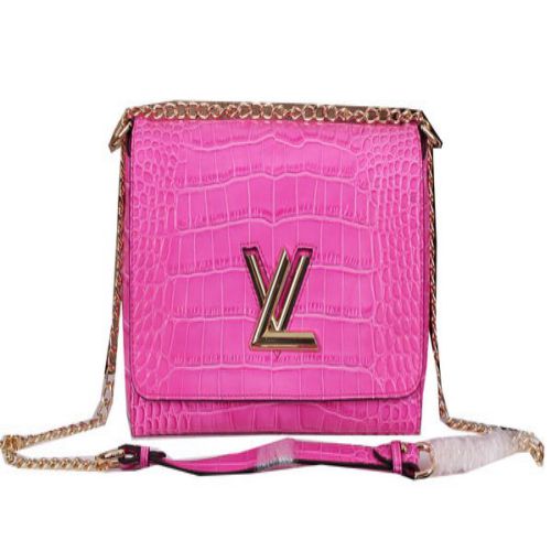 Louis Vuitton Catena Louise Borsa a tracolla in pelle Croco M41959 Rose