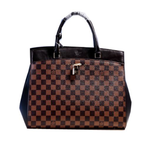 Louis Vuitton Damier Ebene Canvas Tote Bag N42355 Nero