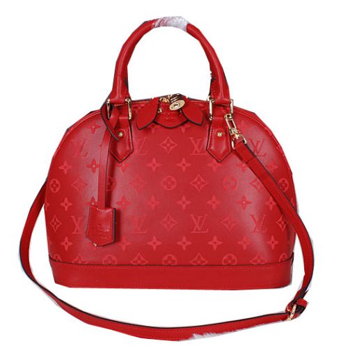 Louis Vuitton in pelle originale Alma Bag M68000 Maroon