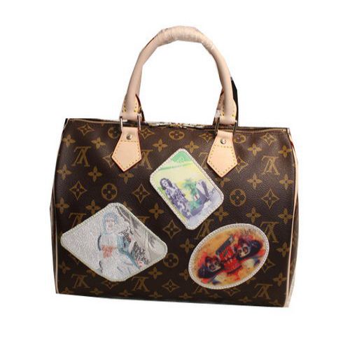 Louis Vuitton Monogram Canvas Cindy Sherman Speedy 30 Bag M40391