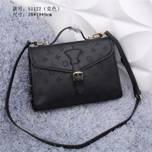 Louis Vuitton litchi in pelle GERMAIN Bag M51122 Nero