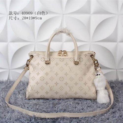 Louis Vuitton in pelle Litchi Pallas Cerise Bag M40909 Bianco