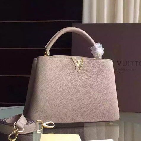 Louis Vuitton Capucines BB Borsa M94754 grigio chiaro