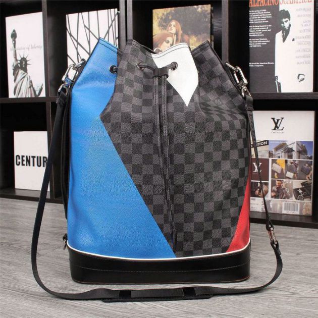 Louis Vuitton Damier Canvas cobalto Noe Marin Bucket Borse N41611