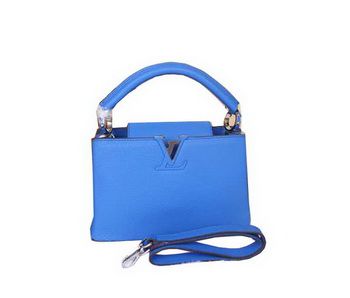 Elegante LV Capucines BB Borse M94515 Blu