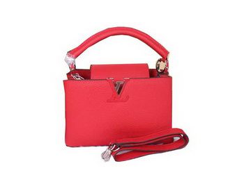 Elegante LV Capucines BB Borse M94517 Rosso