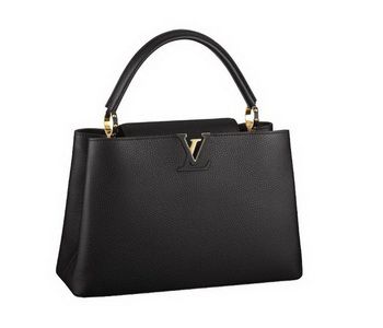 LV Capucines Elegante Borsa MM M48864 Nero