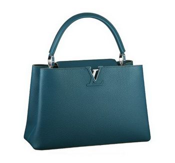 LV Capucines Elegante Borsa MM M48868 Blue Light