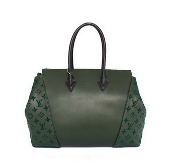 LV W Borse MM M94338 Monogram in pelle di vitello verde scuro